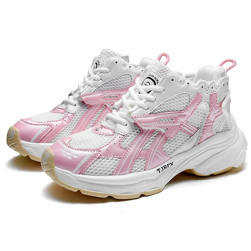 Unisex Spring Running Shoes Women Trend Chunky Sneakers Men Couples Platform Sport Shoes Mesh Walking Shoes  Zapatos De Hombre