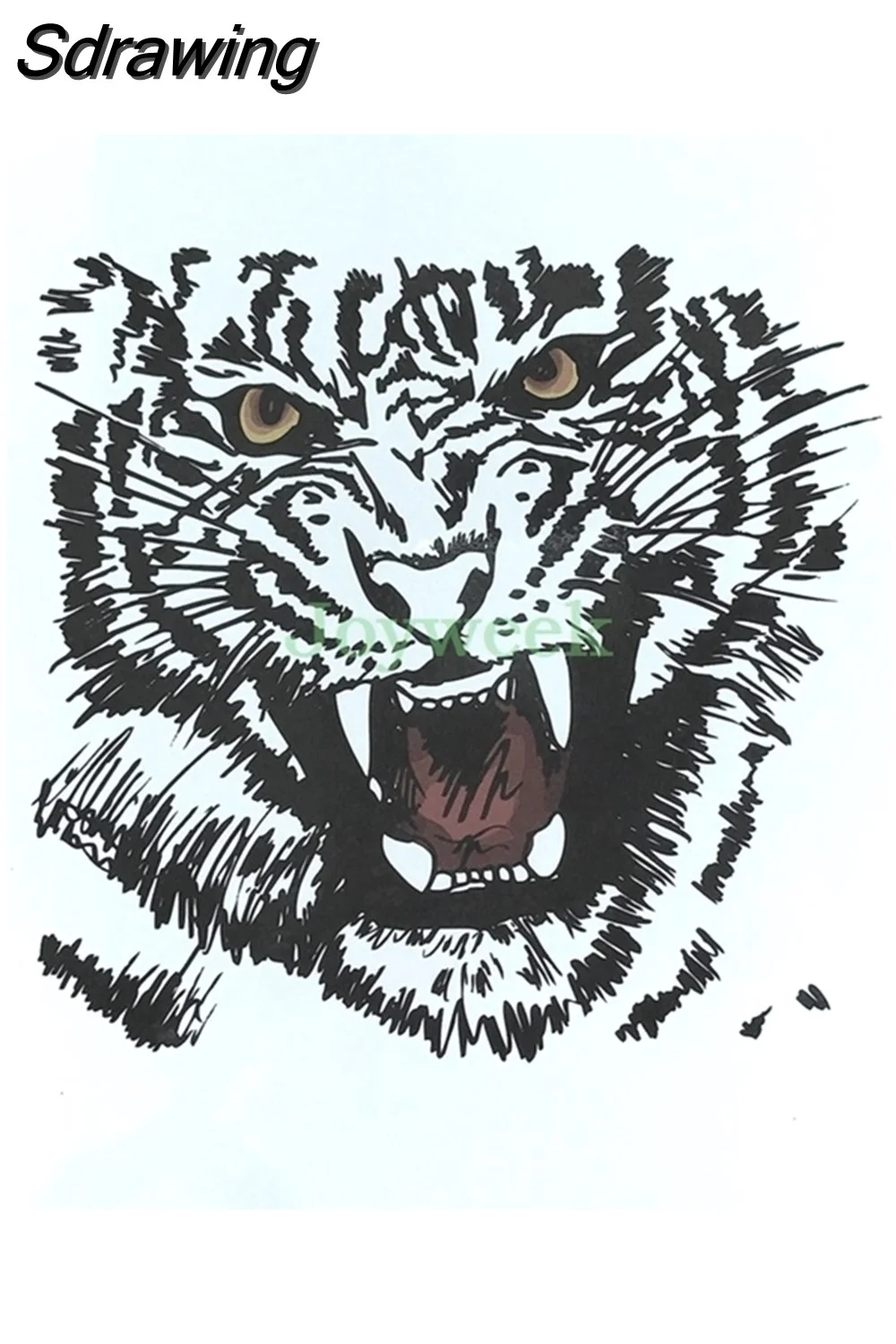 Sdrawing Temporary Tattoo Sticker crow tiger Ganesha wolf forest tatto stickers flash tatoo fake tattoos for women men 7