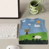 Cute sweater print mouse pad
