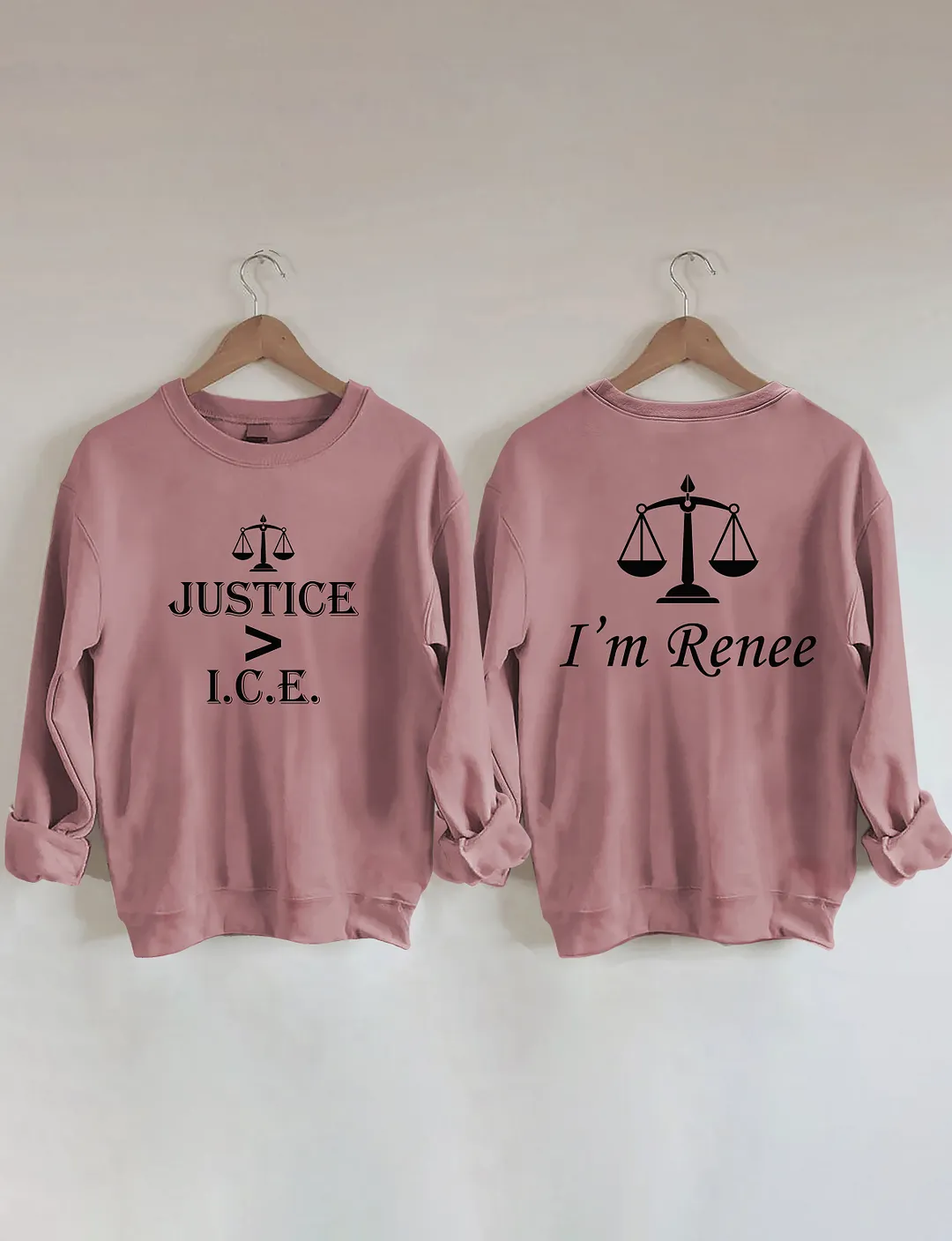 Justice Greater Than ICE Sweatshirt