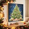 DIY Special Shape Diamond Painting Pearl Art With Inner Frame Kit 25x25cm(christmas trees)