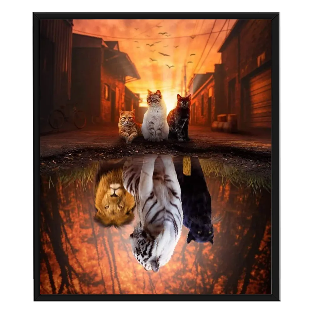 11ct Stamped Cross Stitch - Cats(50*40cm)