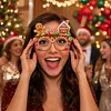 DIY Diamond Painting Christmas Glasses Frame No Lens(Christmas cookies)