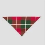 "Merry Christmas" With  Little Decorations - Black Top with Red & Green Plaid Pants Family Matching Pajama