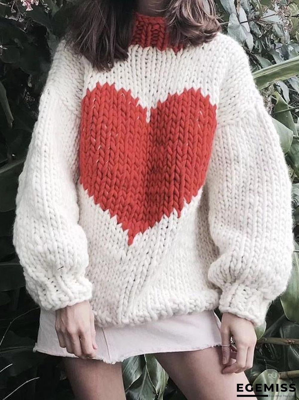 Fashion Knitting Loose Sweater Tops | EGEMISS