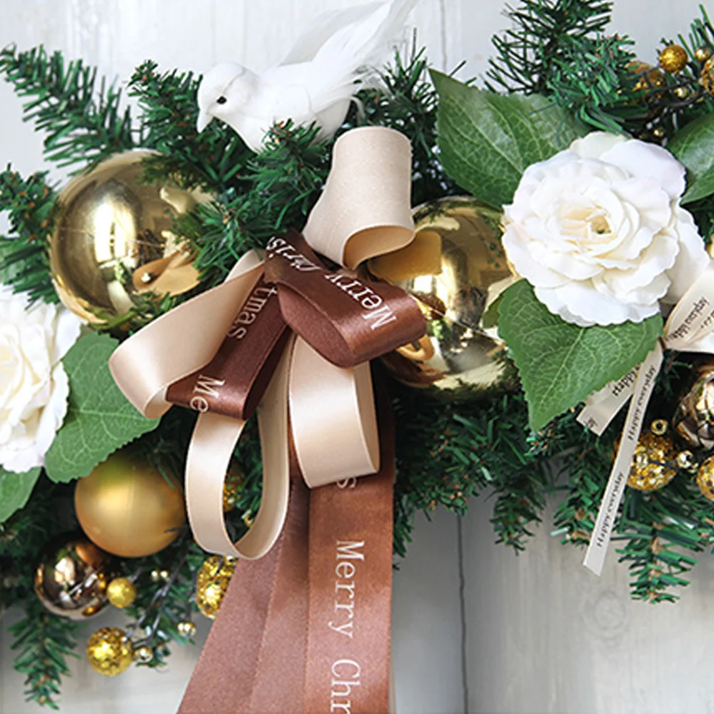 Christmas exquisite horn vine wall hanging home wreath decoration