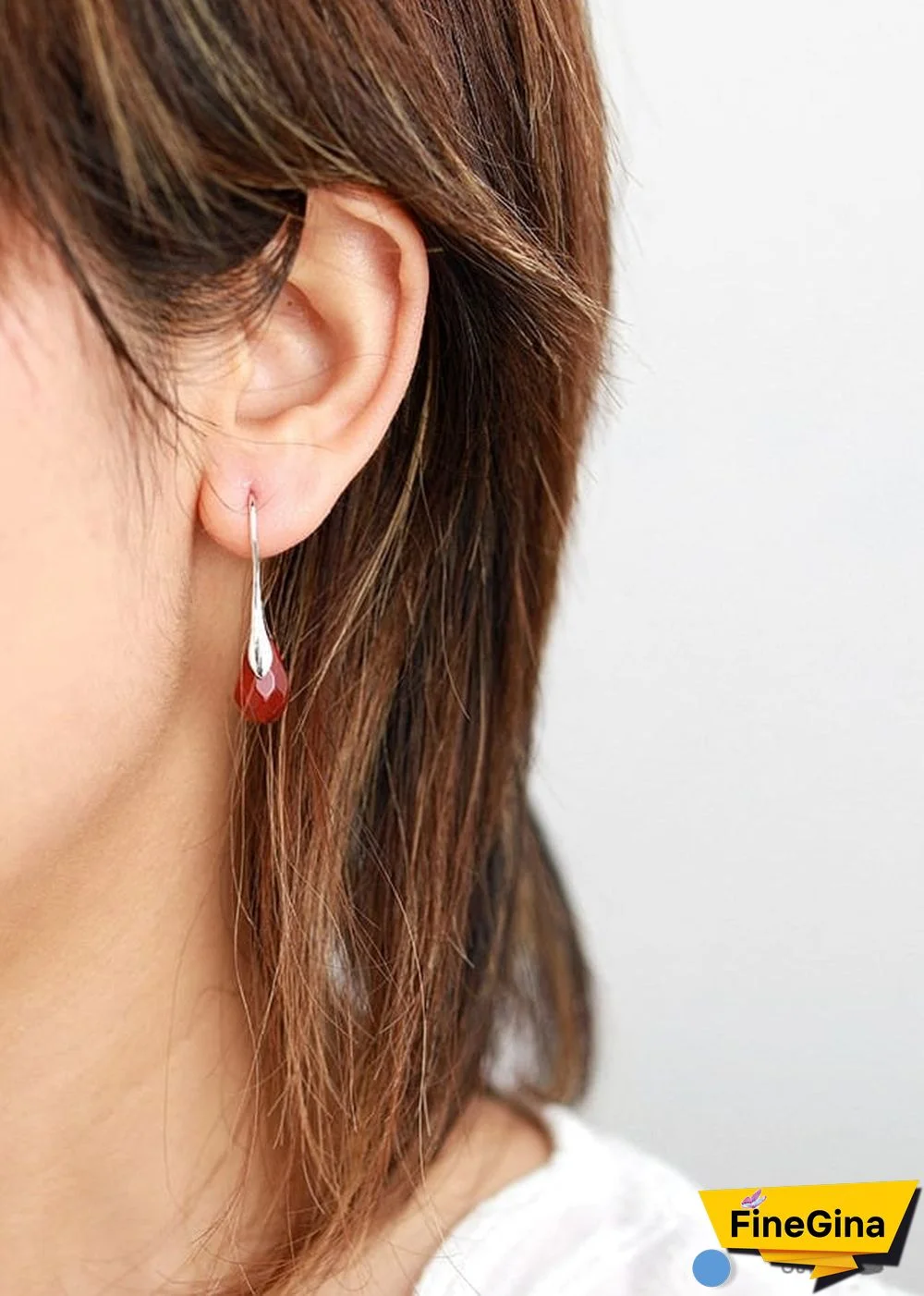 Boho Earrings, Dangle Earrings, Purple Amethyst and Red Jasper