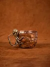 Retro copper cup octopus handle high-end luxury cup 175ml coffee cup hand-hammered creative ornaments