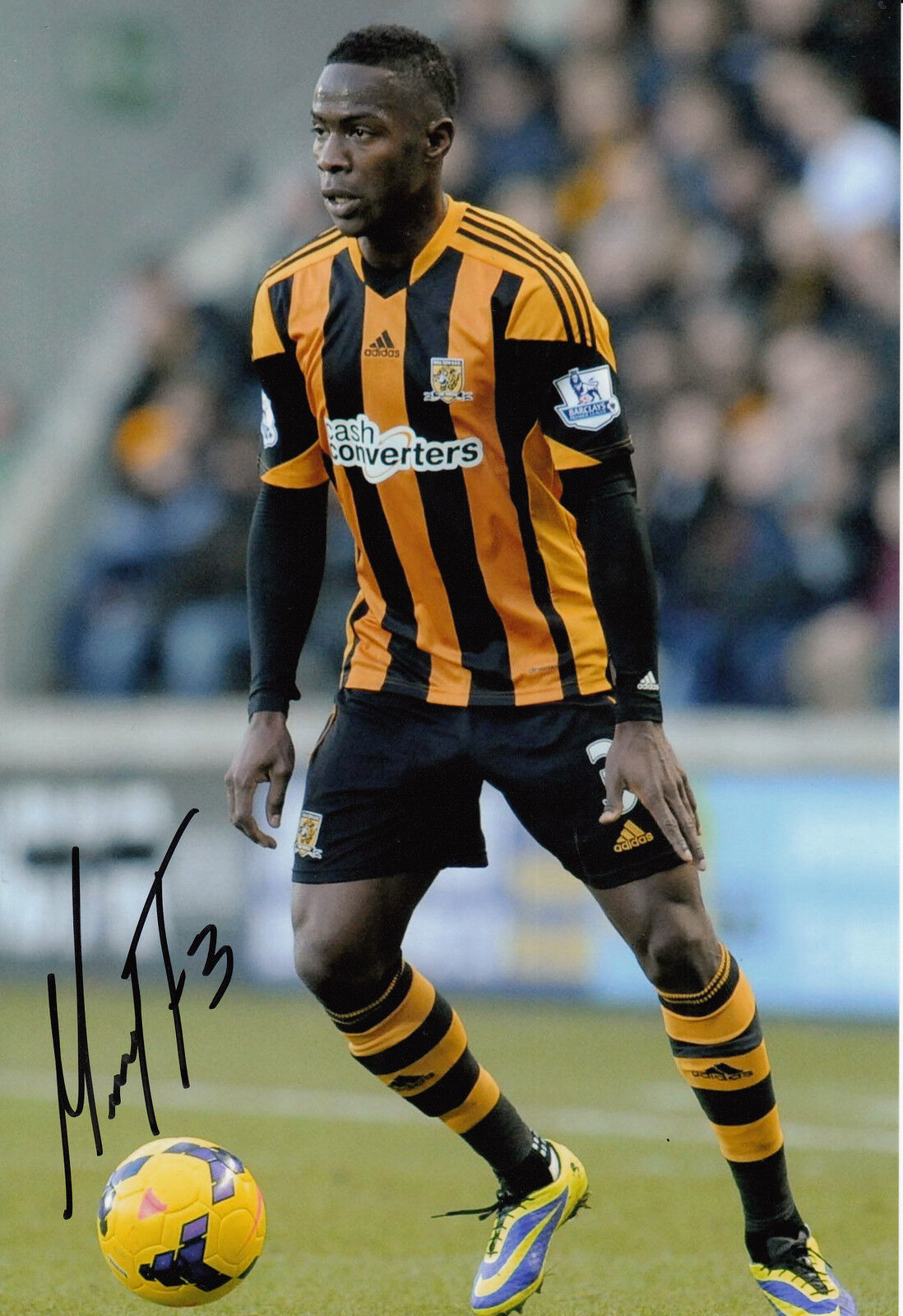 Hull City Hand Signed Maynor Figueroa 12x8 Photo Poster painting 3.