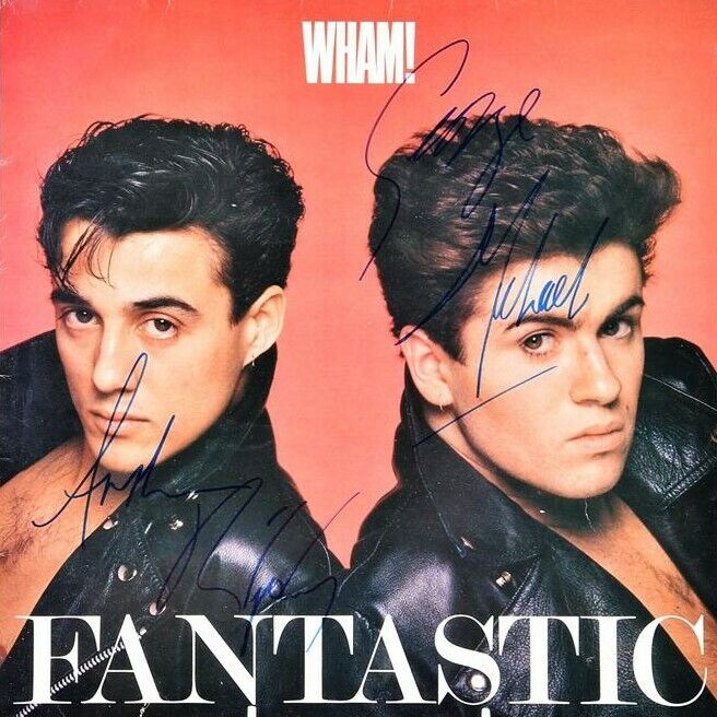 GEORGE MICHAEL & ANDREW RIDGELY Signed Photo Poster paintinggraph - WHAM! Fantastic - preprint