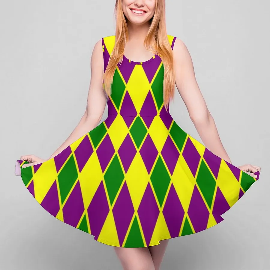 mardi gras mini dresses Mardi Gras Sequin Glam Mini Dress