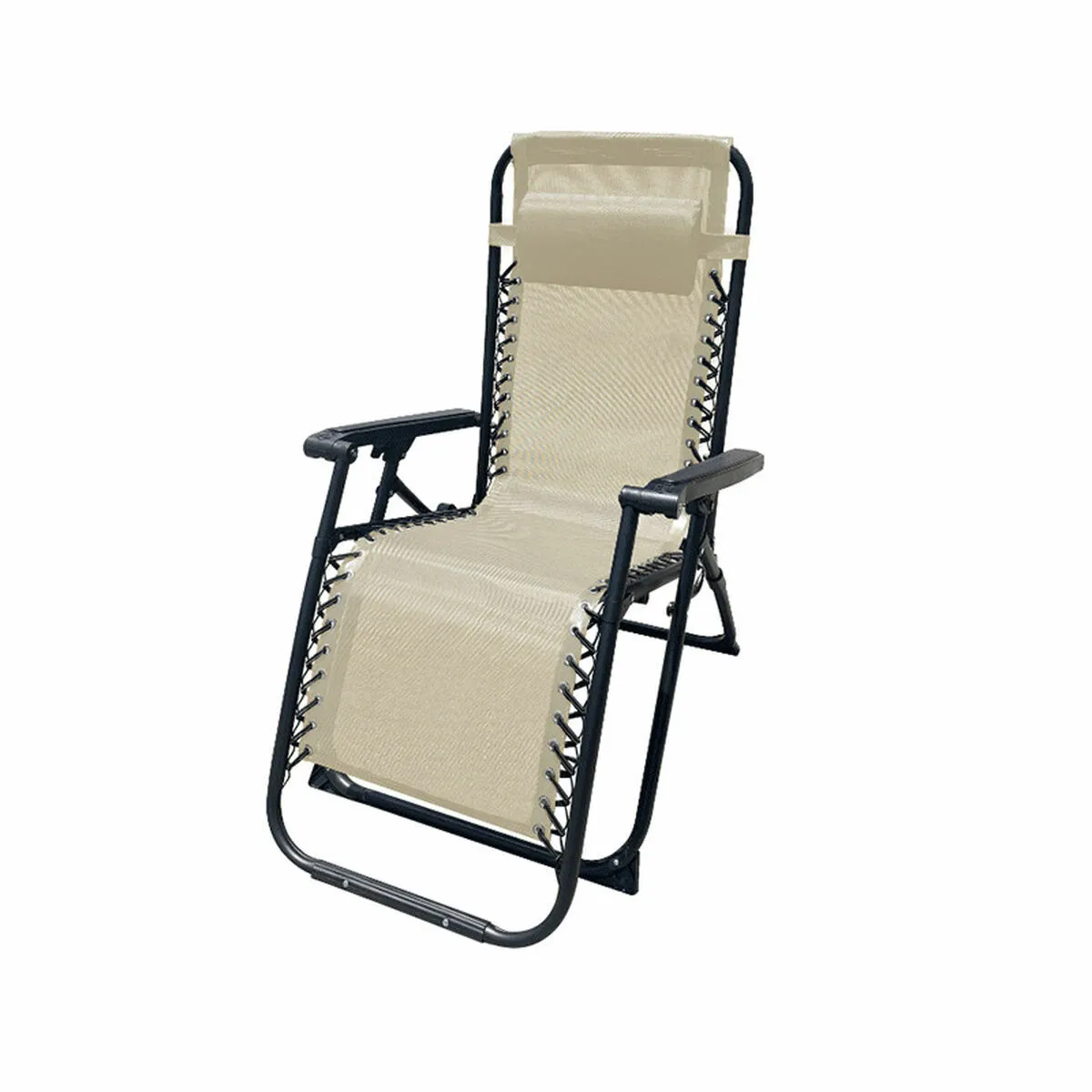 Folding Lounger Camping Chair Marbueno Beige (Refurbished D)
