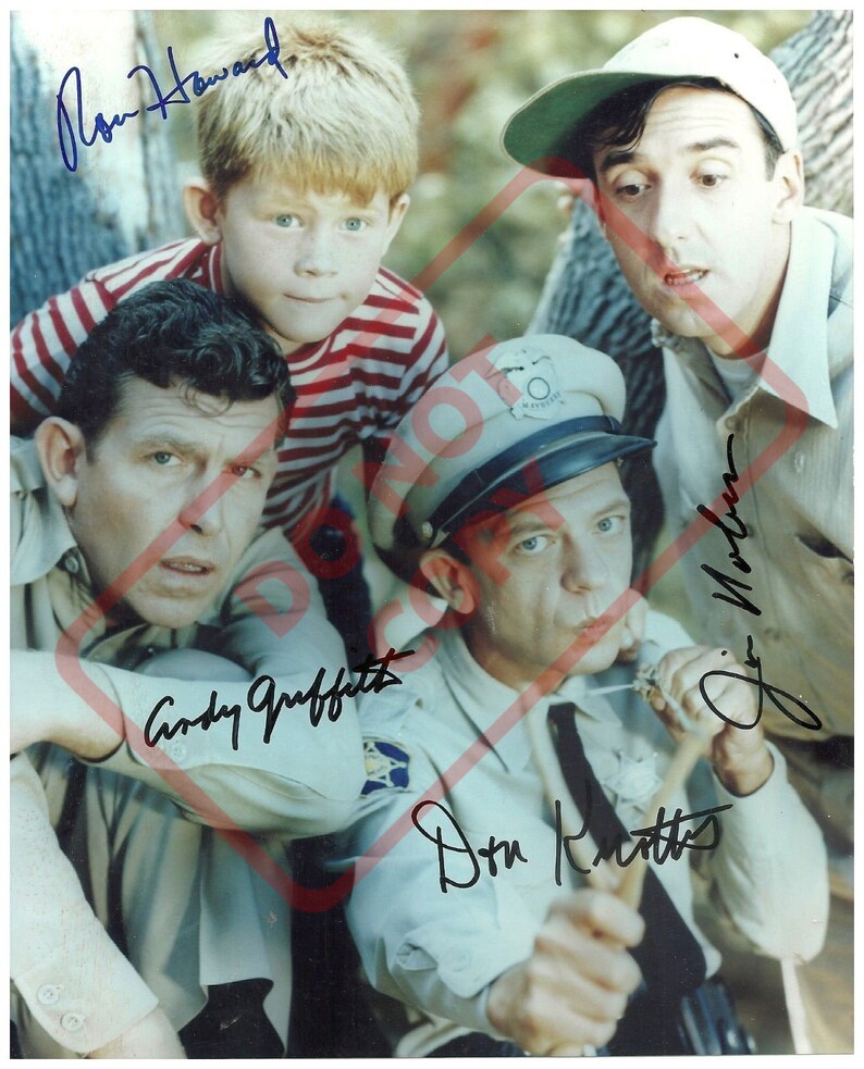 Andy Griffith Cast Vintage -1960s8.5x11 Autographed Signed Reprint Photo Poster painting