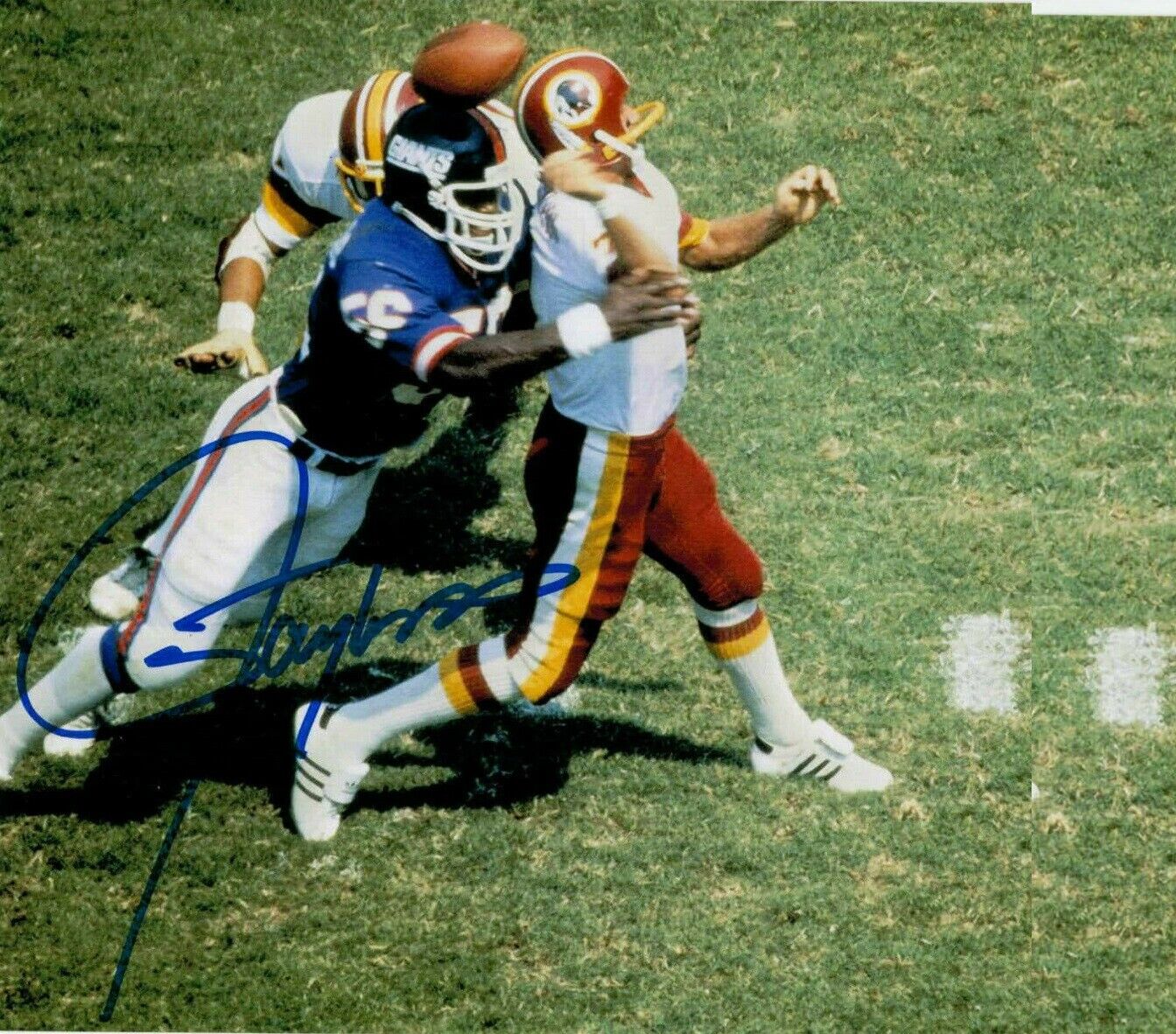 Lawrence Taylor Autographed Signed 8x10 Photo Poster painting ( HOF Giants ) REPRINT