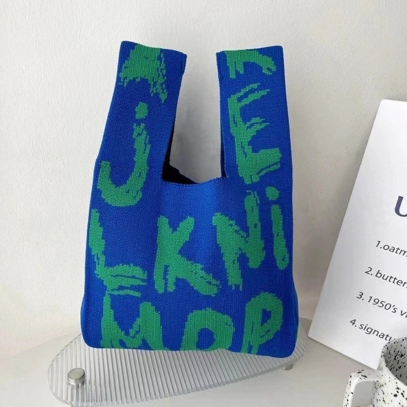 Korean Style Spring And Summer New Arrival Women’s Bag Handbag Bag Fashionable Simple Niche Knitted Bag Vesel Bag Crossbody Bag