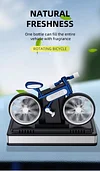 Car Solar Bicycle Aromatherapy, Rotating Solar Air Freshener
