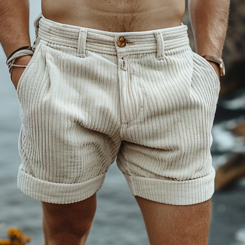 Corduroy Shorts Unisex Retro Shorts
