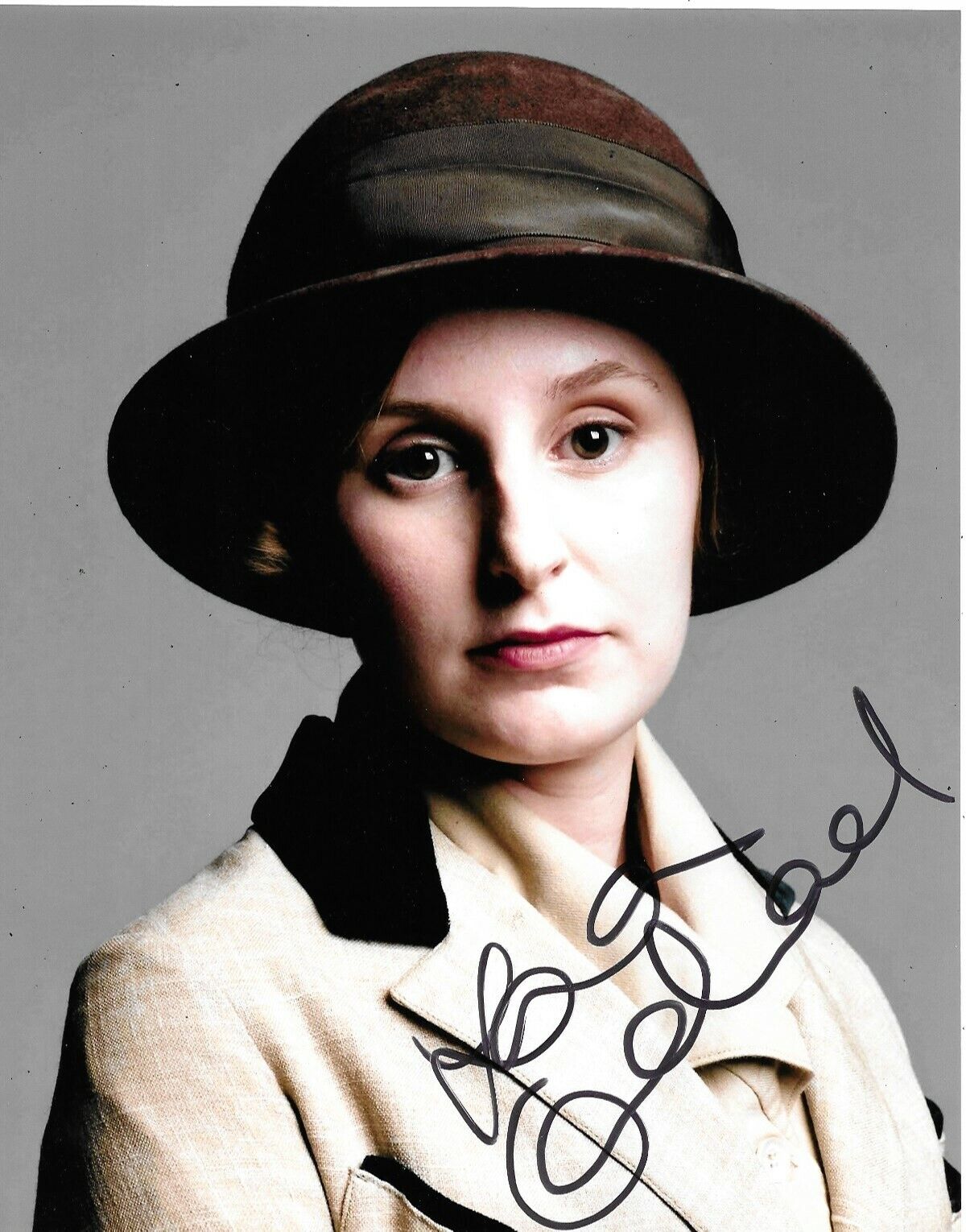 Laura Carmichael Signed Downton Abbey 10x8 Photo Poster painting AFTAL