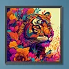 Diamond Painting-DIY Full Round Drill Colorful Tiger