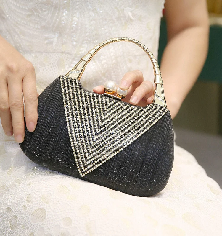 Women's Simple Fashion Rhinestone Handbag