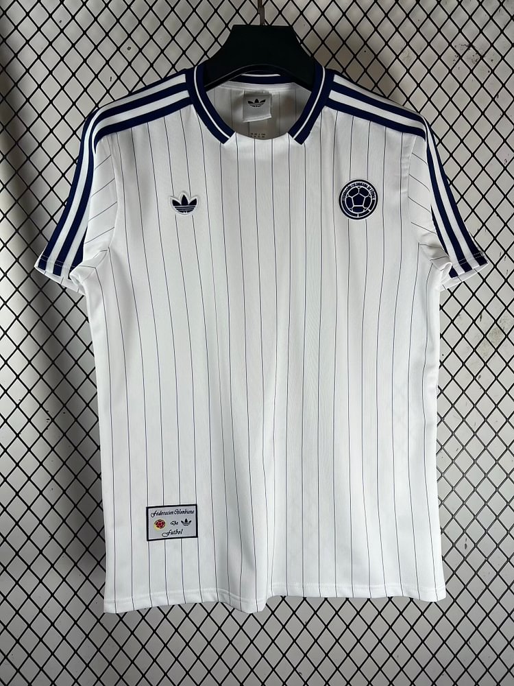 2026-27 Colombia Retro White Jersey - Fan Edition