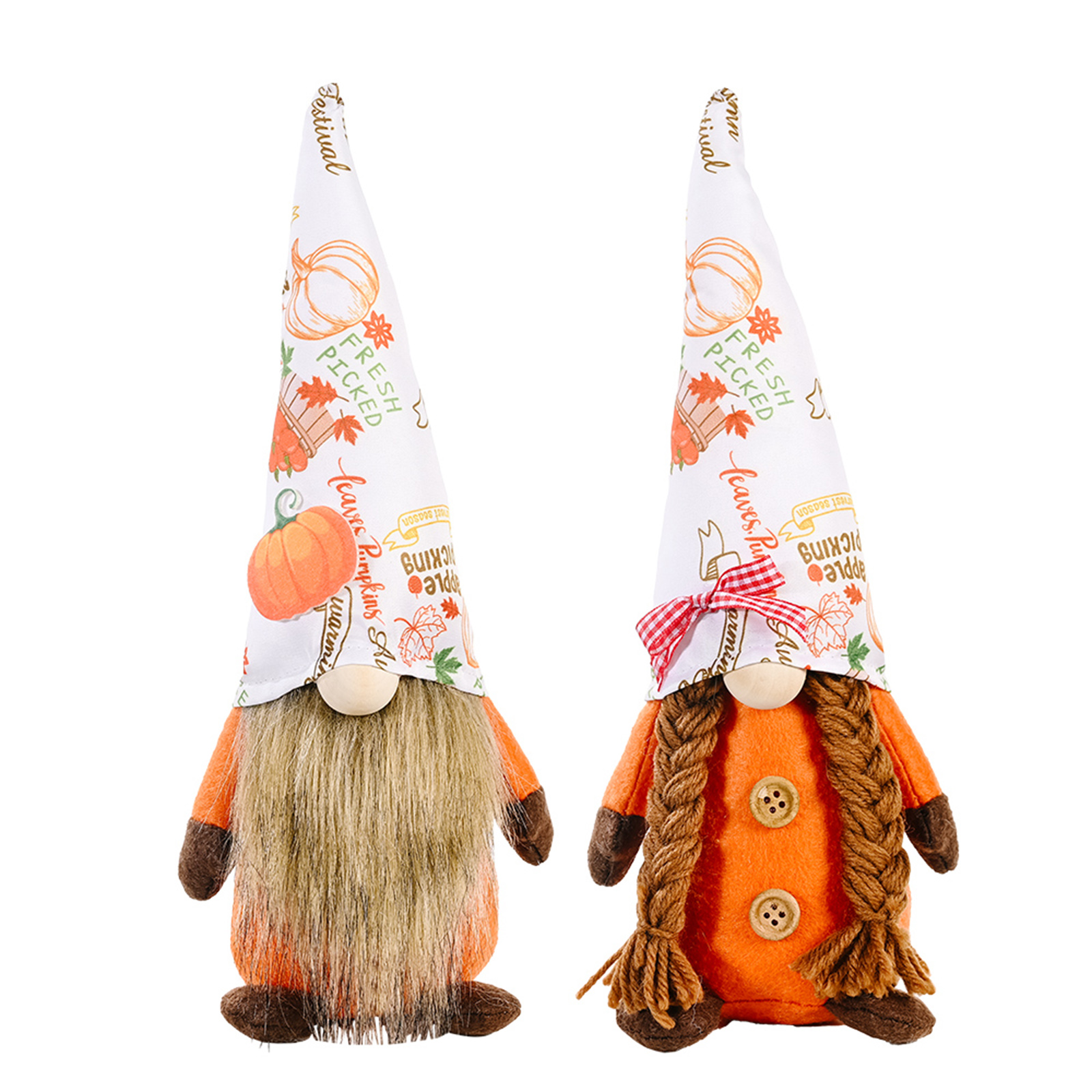 

Pumpkin Gnome Doll Faceless Dwarf Doll Harvest Ornaments for Farmhouse, 501 Original
