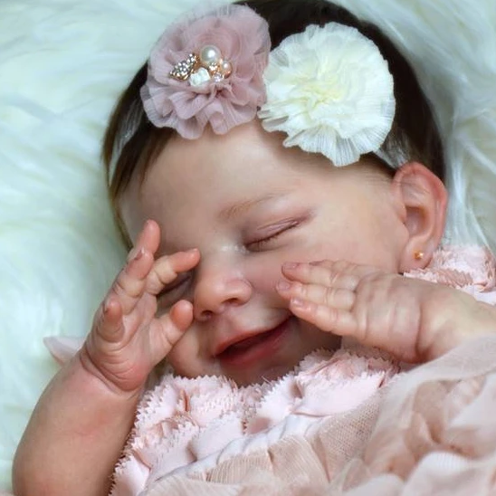  [Heartbeat💖 & Sound🔊]  New 20" Rhea Realistic Reborn April Baby Girl Doll with Coos and "Heartbeat" - Reborndollsshop.com®-Reborndollsshop®