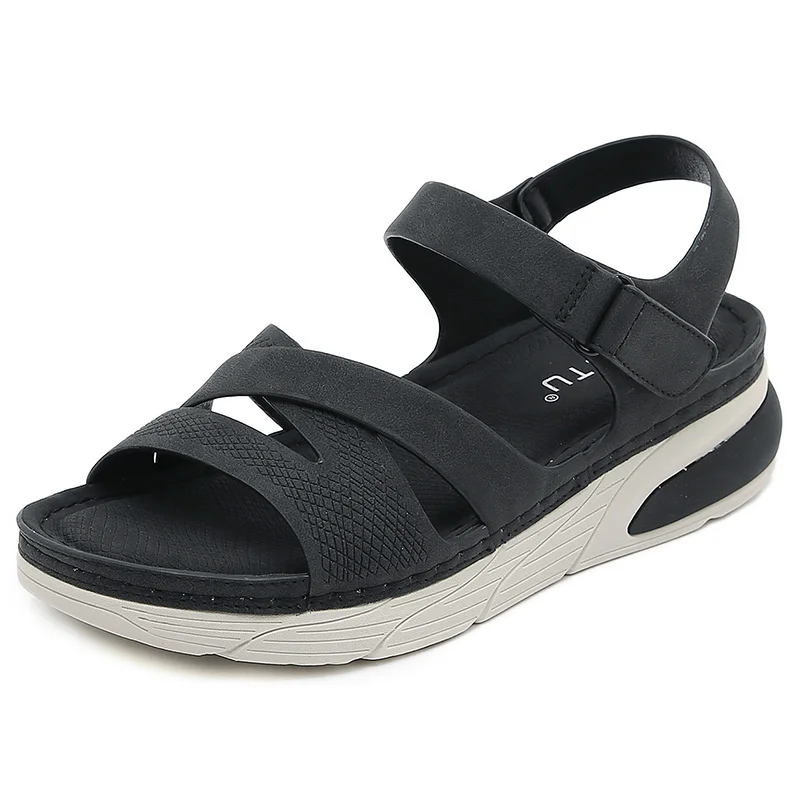 Sandals Casual Sport Comfort Platform Velcro Stitching