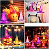 Halloween Chapeau de Sorci&egrave;re Rougeoyant Led Magicien
