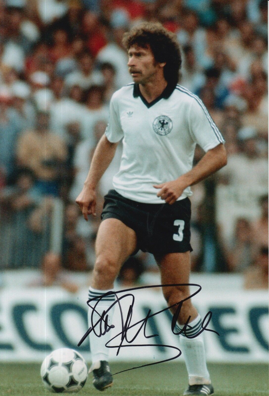 Paul Breitner Hand Signed Germany 12x8 Photo Poster painting 1.