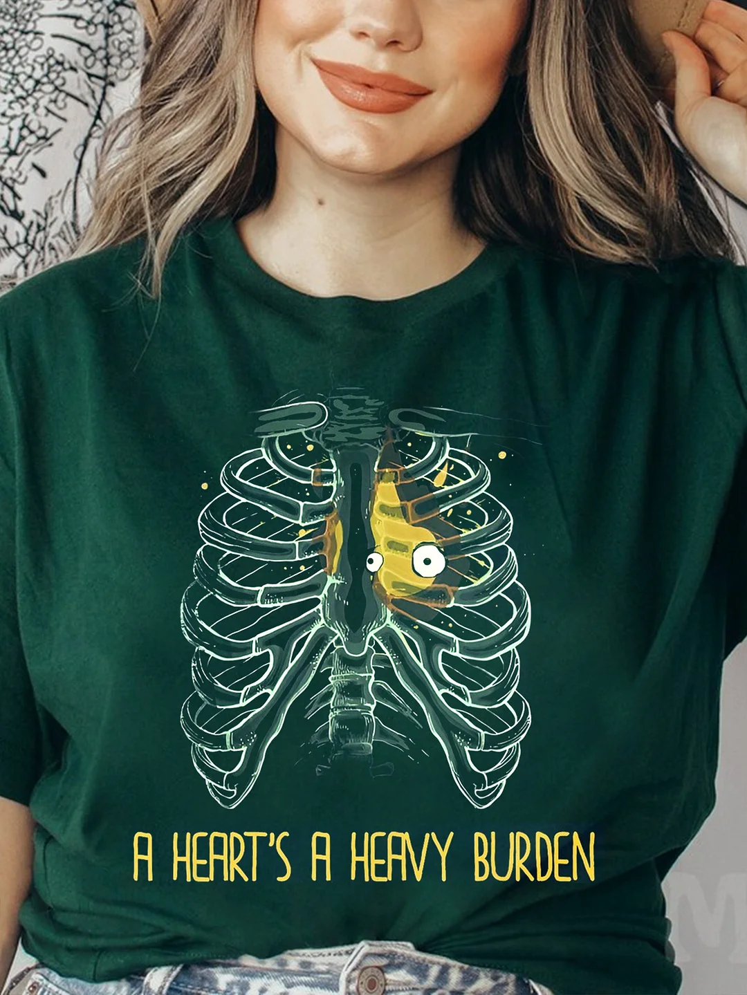 A Heart A Heavy Burden Tshirt / DarkAcademias /Darkacademias