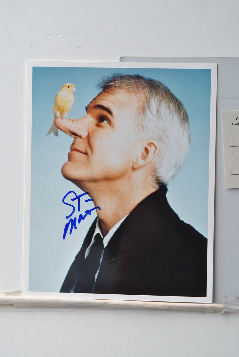 STEVE MARTIN SIGNED Photo Poster painting Roxanne Wild And Crazy Guy Saturday Night Live wcoa