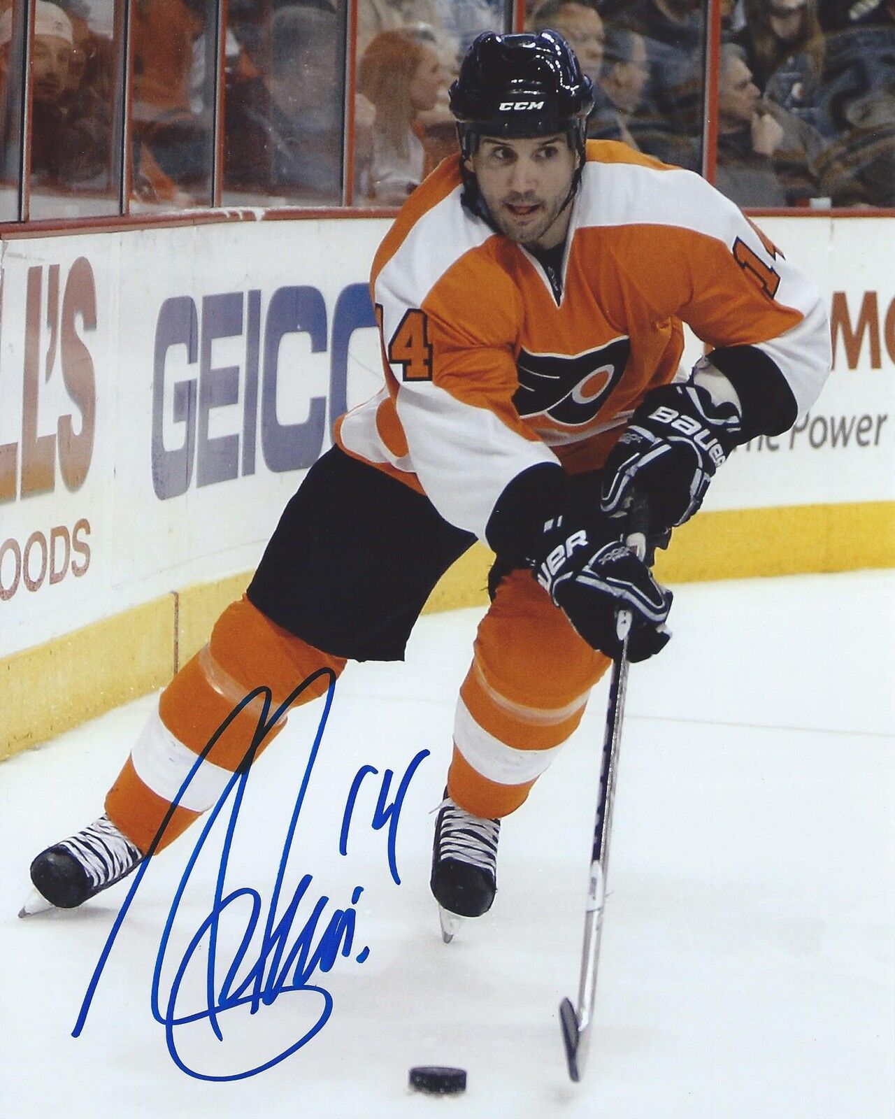 Ian Laperriere Signed 8x10 Photo Poster painting Philadelphia Flyers Autographed COA