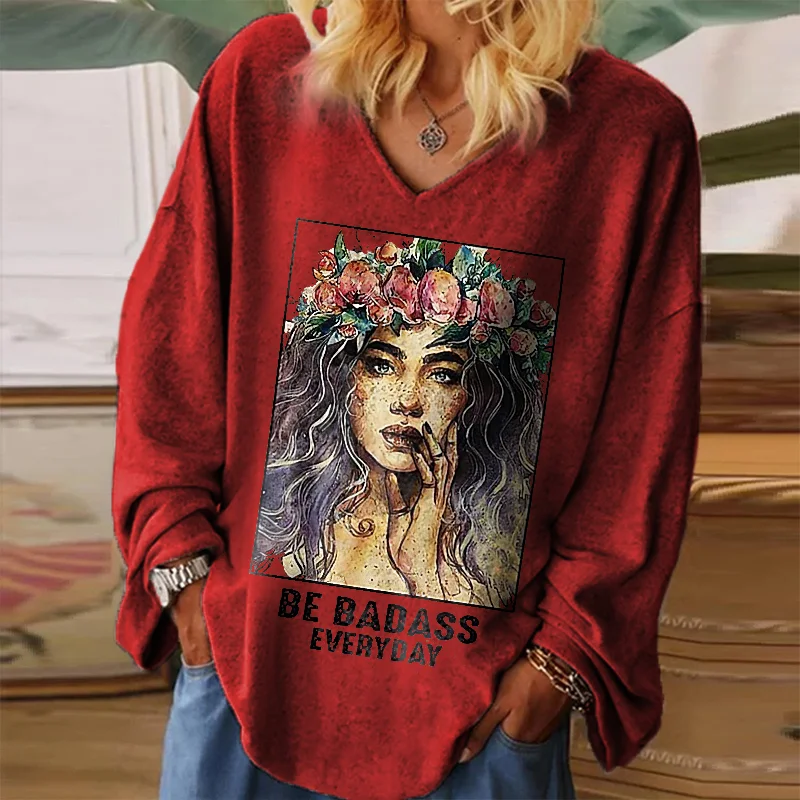 Be Dadass Everyday Women's Long Sleeves Shirts