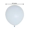 10 Pack | 18" Matte Pastel Ice Blue Helium or Air Latex Party Balloons