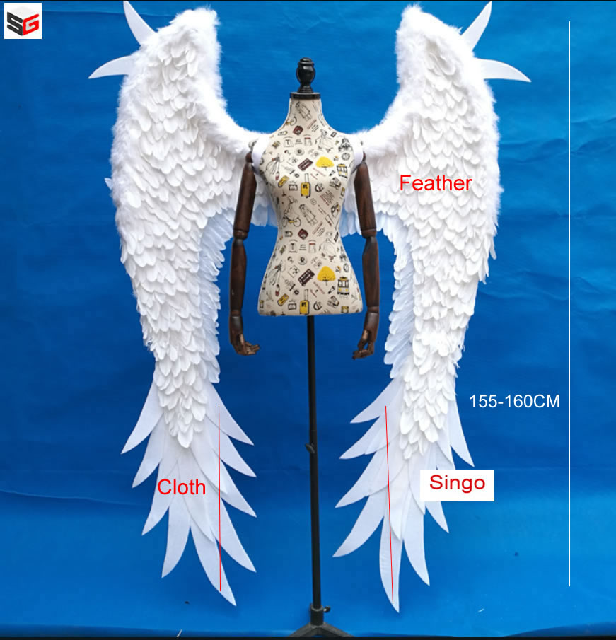 VCshoes Photo Studio Angel Wings Photography White Natural Feather Backdrops Feather Handicrafts Background For Camera Photo