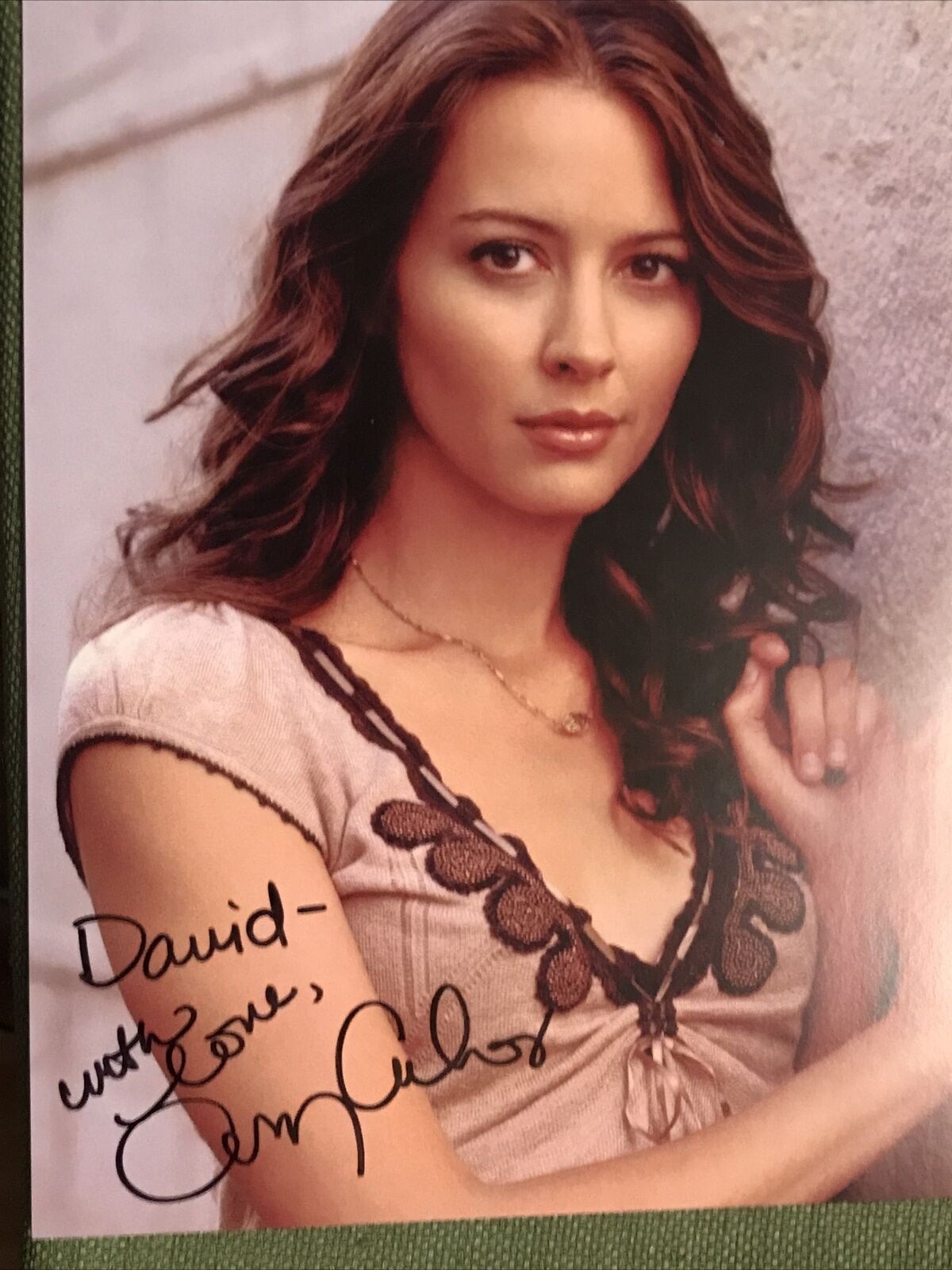 Amy Acker Angel Dollhouse The Gifted Hand Signed / Autographed 8x10 Photo Poster painting