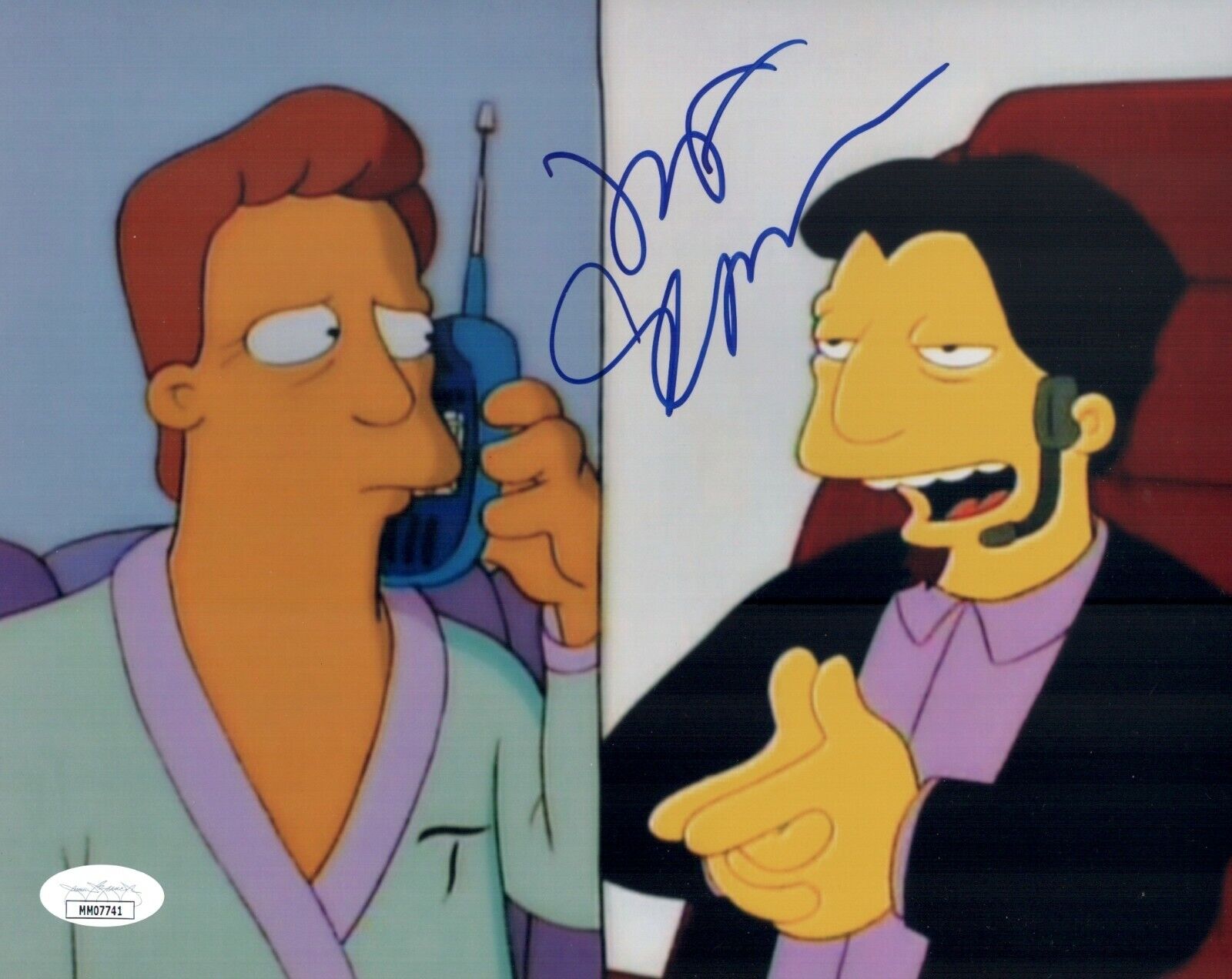 JEFF GOLDBLUM Signed THE SIMPSONS rare 8x10 Photo Poster painting with JSA COA