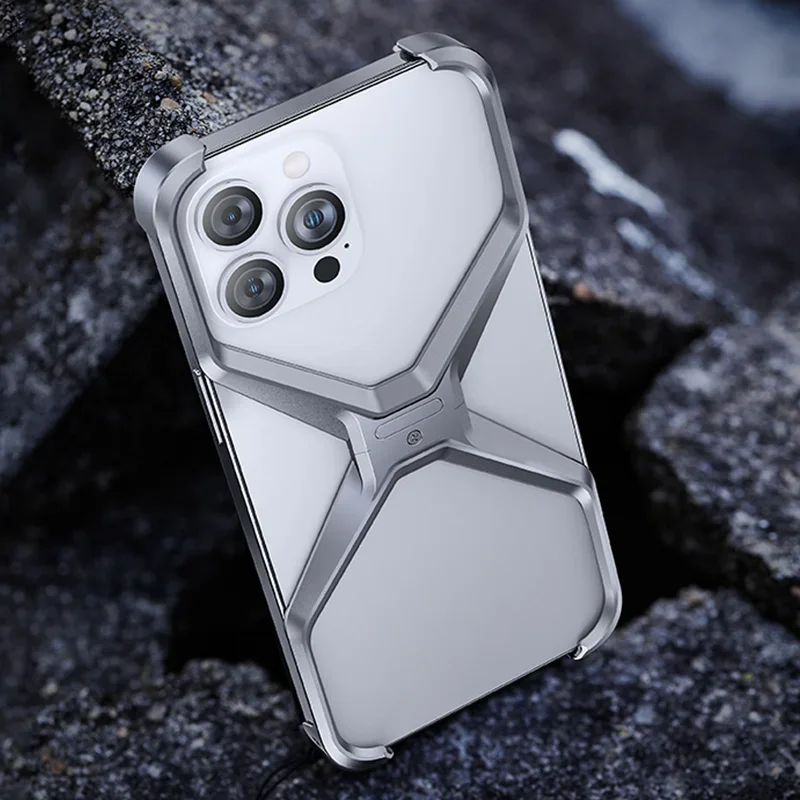 Full metal frameless iPhone protective case
