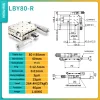 Precision micro-adjustment XY axis displacement platform, stainless steel LBX/LBY-40/50/60/70/80/100 manual slide