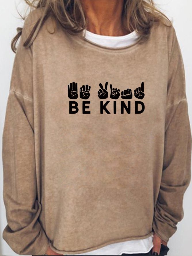 Long Sleeve Crew Neck Be Kind Sweatshirt