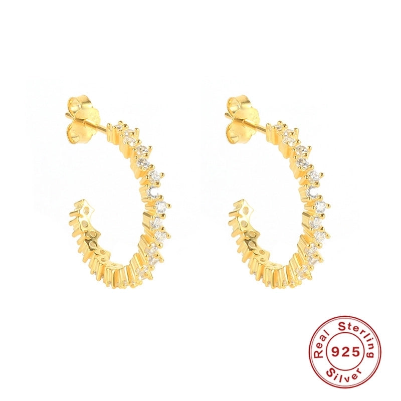 1 Pair 925 Sterling Silver Cartoon Earrings