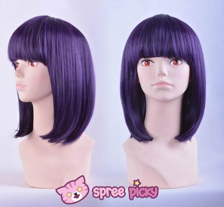 Cosplay Sailor Moon Sailor Saturn Tomoe Hotaru Purple-black Short Wig SP151664