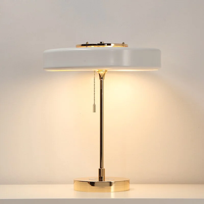 Noble Led Table Lamp Elegant Metal Study Lamp Bedside Lamp Golden Light Body E14*3 Desk Lamp