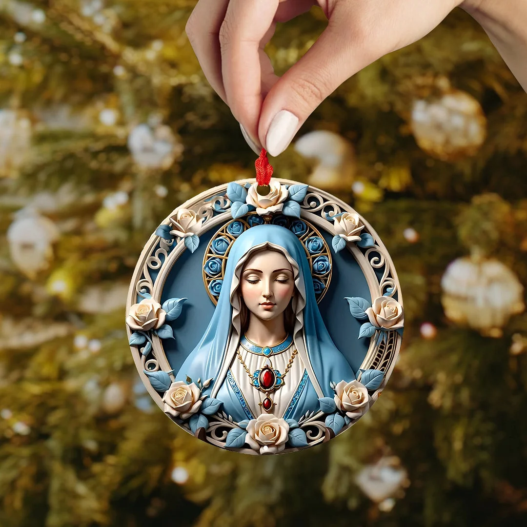2D Acrylic Ornament Blessed Virgin Mary