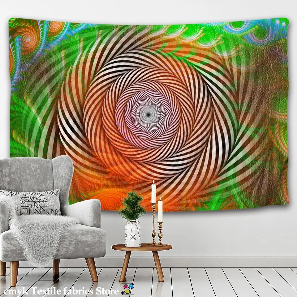 Psychedelic India Mandala Tapestry Wall Hanging Boho Decor Wall Cloth Tapestries Hippie Tapestry Mandala Wall Carpet