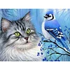 Cat Bird - Full Round Drill Diamond Painting