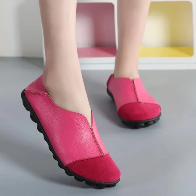 Solid Women Flats Comfortable Loafers Shoes Moccasins
