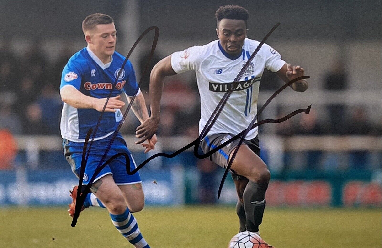 Joe Dodoo Genuine Hand Signed Bury 6X4 Photo Poster painting