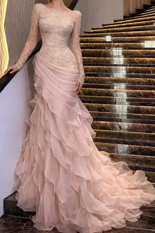 long sleeve ball gown prom dresses Sleeves 2024 Scoop Neck Satin Glitter Sequin High Waist A-Line Maxi Formal Dresses Evening Party Gowns with Slit Black 2 MX556: Clothing, Shoes & Jewelry Allover glitter netting with a structured V Slit Glamorous Lace Black Long-Sleeve